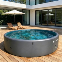 PVC Drop-Stitch Tragbarer Aufblasbarer Gartenpool für Kinder, Schwimmbecken für den Heimgebrauch