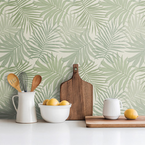 <span class=keywords><strong>Papier</strong></span> <span class=keywords><strong>peint</strong></span> mural auto-adhésif imperméable et amovible en PVC, motif floral <span class=keywords><strong>tropical</strong></span> moderne, feuilles de palmier vertes et jaunes, pour <span class=keywords><strong>cuisine</strong></span> et maison - Product Image 2