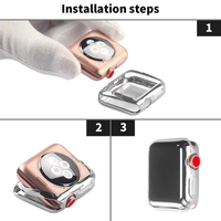 Bracelet milanais en acier inoxydable + boucle de boîtier pour Apple watch