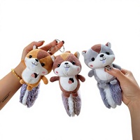 Pendentif créatif transfrontalier en peluche écureuil, mignon, de boutique, porte-clés, pendentif de sac, pour machine à attraper