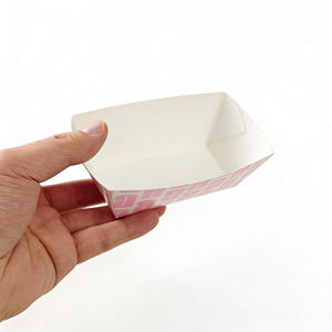 Scatola per hot dog autoassemblante in cartone rosa con stampa personalizzata <span class=keywords><strong>JAN</strong></span> GOO per imballaggio alimentare - Product Image 4