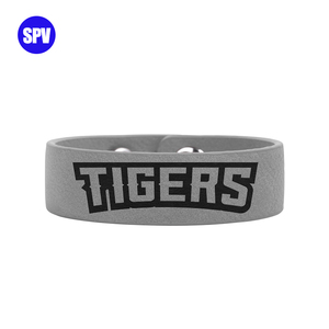 2022 cuero sintético laserable 8 1/2 "X 3/4" cuero corte espacios en blanco brazalete juvenil - Product Image 1