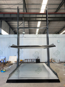 Ascenseur de stationnement de voiture d'empileur triple de deux poteaux équipement en acier de système de stationnement de 3 niveaux pour le stationnement de lot et automatique - Product Image 4