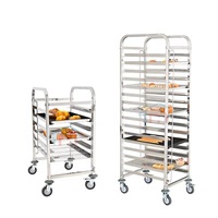 Chariot de séchage empilable en acier inoxydable 304 avec grille en fil métallique, tissage simple, soudé et découpé, pour boulangerie