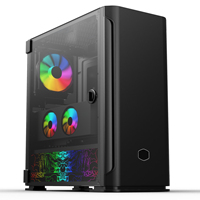 Casing Pc Komputer EATX, Kotak Komputer Horizontal ARGB LED PC Gaming 2020 OEM ODM
