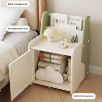 Meubles pour bébés Hobbytree Armoire de rangement en plastique avec étagère Tables de chevet pour chambre d'enfants