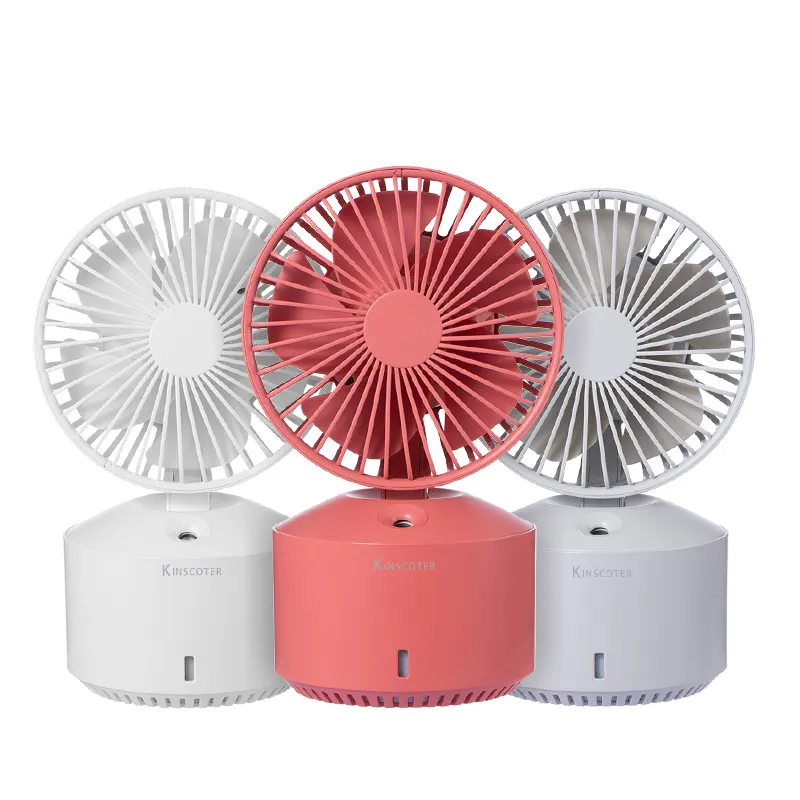 Summer Cooling Rechargeable Usb Mini Desktop Portable Mist Fan Humidifier Water Fan For Car Room Office