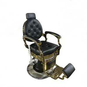 Sillón de Peluquería Profesional Semi-reclinable Ajustable de Cuero Sintético, Diseño Moderno de Alta Gama y Resistente - Product Image 1