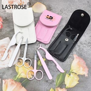 Own Brand Stainless Steel Eyelash Eyebrow Scissors and Private Label Eyelash Tweezers for False Eyelash - Product Image 3