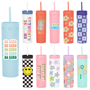 Vaso Térmico Delgado de 20oz con Aislamiento al Vacío, Estilo Retro Groovy, con Pajita, Apto para Lavavajillas, Regalo de Cumpleaños Personalizado para Ella, Mujeres - Product Image 2