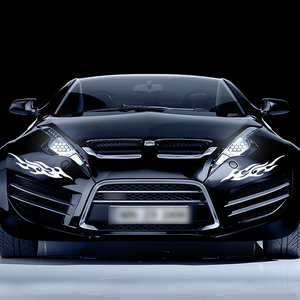 Không thấm nước và kem chống nắng chất liệu ngọn lửa 1 cặp cài đặt cửa sổ phản chiếu xe Bumper sticker cho xe - Product Image 3