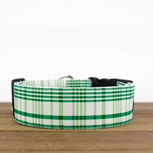 Collier de chien à carreaux de Style irlandais réglable Polyester boucle à dégagement rapide OEM ODM usine en gros - Product Image 1