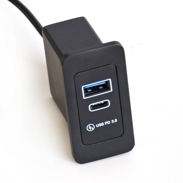 Pd3.0 Quick Charger Furniture Desktop Embedded Usb-c Quick Charging Base Rectangle