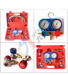 Conjunto de Manômetro Integrado Padrão 2A25 para Refrigerantes R410, R22, <span class=keywords><strong>R134a</strong></span>, Ferramenta de Preenchimento para Sistemas de Ar Condicionado Automotivo e HVAC - Product Image 5