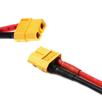 Connecteur de batterie XT60 mâle/femelle avec câble de 600 mm en cuivre pur, faisceau de câblage PVC/PTFE, assemblage direct usine