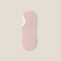 Vente en gros de chaussettes bateau d'été en pur coton blanc pour femmes Chaussettes invisibles fines en maille de couleur unie pour dames