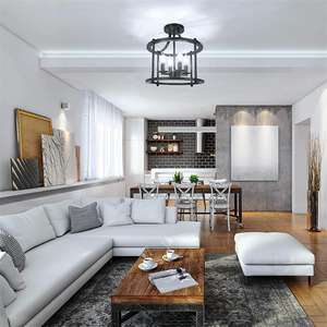 Lámpara de estilo industrial retro americano para dormitorio y comedor, novedad <span class=keywords><strong>2021</strong></span>, éxito de ventas, modelo Shrimp Peel - Product Image 4