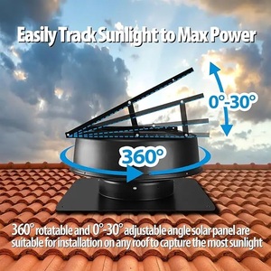 Oda sıcaklığı ayarlamak akıllı özelleştirilebilir ev ısı çıkarma çatı havalandırma yüksek hızlı Attic büyük havalandırma güneş havalı ısıtıcı - Product Image 3