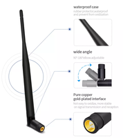 Antenne WiFi Raynool double bande 2,4 GHz 5,8 GHz à gain élevé, type « canard en caoutchouc », connecteur SMA mâle pour routeur