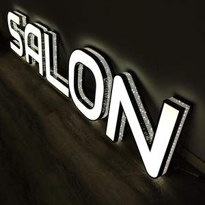 Letrero Luminoso LED 3D para Interiores y Exteriores con Logotipo Empresarial, Letrero Iluminado de Metal y Acrílico - Product Image 5