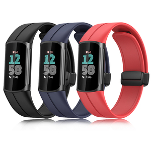 Thể thao Phụ kiện ban nhạc Silicone watchbands Smartwatch dây đeo cổ tay cao su từ đóng cửa dây đeo cho <span class=keywords><strong>Fitbit</strong></span> phí 6 5 - Product Image 1