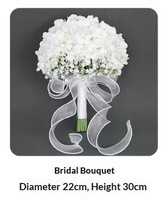 Buket Bunga Hydrangea Sutra Rotan Buatan Tangan Ramah Lingkungan untuk Pernikahan, Laris Manis, Cocok untuk Properti Foto Pernikahan di Luar Ruangan