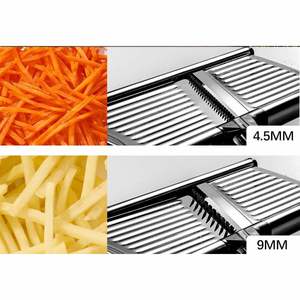 Kitchen Adjustable Manual Stainless Steel Potato Slicer Fruit Cutter <b>Chopper</b> Grater <b>Vegetable</b> Mandoline Dishwasher Safe Foldable - Product Image 3