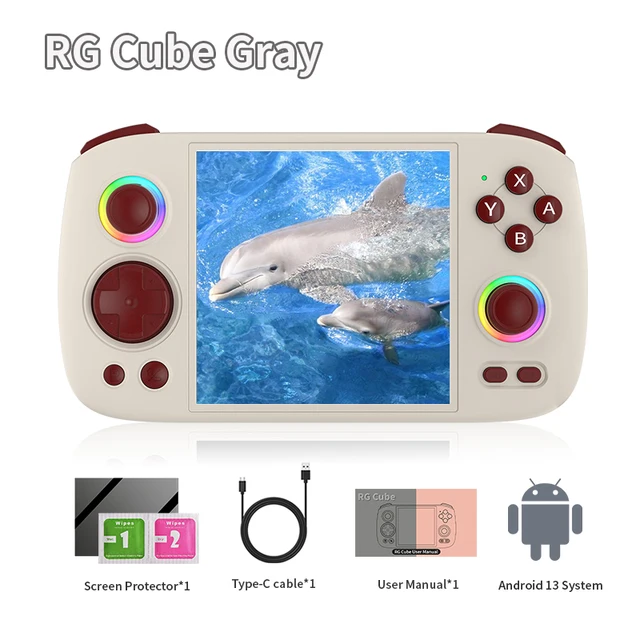 Anbernic Rg Cubeハンドヘルドコンソールバイクアーケードゲームマシン