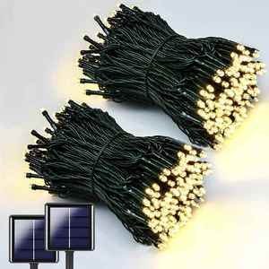 Wholesale <b>Solar</b> LED <b>String</b> <b>Lights</b> 5M/7M/12M 20/50/100LED Christmas Wedding Party Outdoor Decor with PVC Cover Gift - Product Image 1