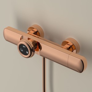 Système <span class=keywords><strong>de</strong></span> douche mural multifonctionnel rétro en laiton doré rose avec pomme <span class=keywords><strong>de</strong></span> douche et tige <span class=keywords><strong>de</strong></span> levage, robinet <span class=keywords><strong>de</strong></span> <span class=keywords><strong>baignoire</strong></span> pour villa - Product Image 4