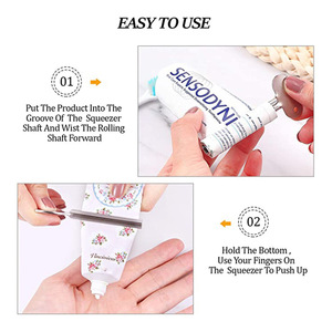 Presse-rouleau multifonctionnel en métal, pour Salon de coiffure, en acier inoxydable, pour crème, dentifrice, 1 pièce - Product Image 6