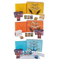 Boîte de boosters de cartes à collectionner PTCG - Set de base avancé Eevee - Cartes PTCG - Modèle en papier 6.0 - Coins arrondis - Emballage plat - Pour 4 joueurs - Tous âges