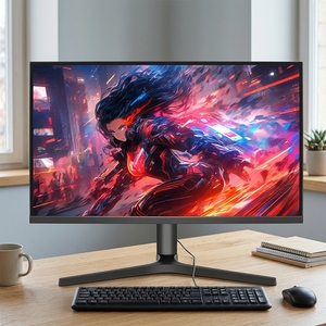 <span class=keywords><strong>จอ</strong></span>คอมพิวเตอร์ OEM ใหม่ ขนาด 27 นิ้ว ความละเอียด 1080p 75Hz สำหรับใช้งานที่บ้านและสำนักงาน <span class=keywords><strong>จอ</strong></span> LED LCD สำหรับเล่นเกมส์ <span class=keywords><strong>จอ</strong></span>ภาพกว้าง รองรับ HDR RGB - Product Image 1