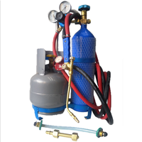 Fourre-Tout professionnel 4L D'oxygène Acétylène Oxy Torche De Coupe De Soudage Kit avec réservoir