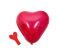 Ballons en latex épais rouges et blancs en forme de cœur de 10 pouces pour fiançailles, mariage, Saint-Valentin, anniversaires