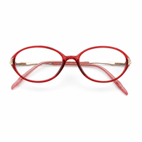 Nuevas Gafas Ópticas de Moda para Mujer, Montura Ovalada Completa TR, Anti Luz Azul, Personalizadas, Venta al Por Mayor
