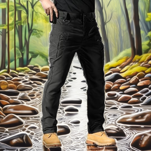 Pantalones de Senderismo S.archon IX7 para Hombre, Talla Grande, Resistentes al Agua, Cintura Media, Corte Recto, Transpirables, 100% Poliéster, Tácticos - Product Image 2