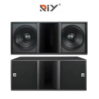 Système audio DJ professionnel A28 avec double subwoofer de 18 pouces, aimant néodyme, équipement sonore, enceintes passives en ligne