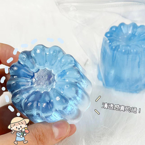 Juguete Antiestrés Personalizable con Logotipo, Súper Suave, de Gelatina, Divertido para Apretar, Alivia la Ansiedad, Plástico Azul Hielo, Superventas - Product Image 2