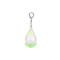 Mini porte-clés liquide en acrylique effet diamant, avec figurines 3D de poisson et tortue, paillettes flottantes, en alliage, conception OEM ODM, cadeau créatif personnalisé