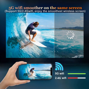 Projecteur LED Full HD 1080p <span class=keywords><strong>2022</strong></span> Nouveau Modèle Usine OEM ODM 11000 Lumens Haute Luminosité WiFi 5G Portable Android 9.0 Cinéma Domestique Projecteur LCD - Product Image 3