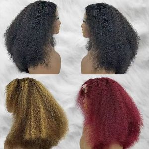 Peluca Afro Rizada y Lisa Letsfly de $94, 100% Cabello Humano, 18 Pulgadas, Cabello Rizado Yaki Brasileño Remy, Pelucas de Cabello Natural para Mujer Negra - Product Image 1