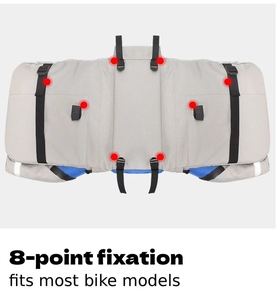 Borsa da bicicletta alla moda con chiusura a zip, borsa da viaggio per ciclismo all'aperto, antifurto - Product Image 6