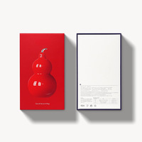 Bouteille isotherme de forme rectangulaire, emballage en boîte en papier avec logo personnalisé, boîte cadeau rouge haut de gamme, acier inoxydable, matériaux recyclés