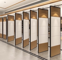 Sistem Partisi Dinding Kantor Modern yang Dapat Dioperasikan, Panel Partisi Akustik Bergerak Tanpa Rel Lantai
