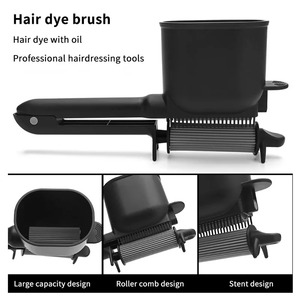 1 pièce Outil professionnel de coloration capillaire - Peigne à rouleau automatique 2-en-1 pour coloration, outil de coiffure en plastique pour salon - Product Image 2