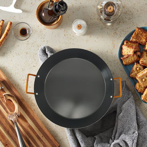 Sartén antiadherente de gran capacidad y paella Pan Utensilios de cocina de metal de acero al carbono diseñados en fábrica para uso doméstico - Product Image 3