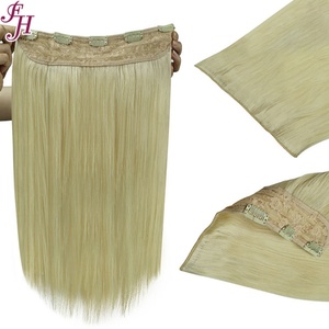 Extensions de cheveux humains russes à clips, une seule pièce, avec 5 clips, prix abordable FH - Product Image 1