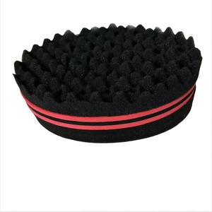 1 pièce Éponge magique africaine pour coiffure, brosse à cheveux pour homme noir, éponge à tordre les cheveux, double face, éponge magique pour boucler les cheveux, tresser les dreadlocks, éponge Bru - Product Image 5
