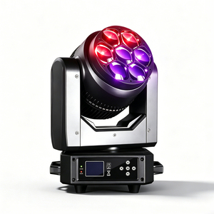 Mini Luz Móvil LED RGBW 4 en 1 de 7x30W con Zoom, Efecto Ojo de Abeja, DMX512, para Escenarios, DJ, Discotecas, Clubes, Fiestas, Bodas, Bares, KTV, Eventos y Espectáculos - Product Image 1
